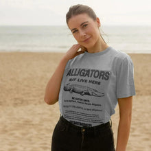 Load image into Gallery viewer, AK™ Gator Danger Sign T-shirt 🐊
