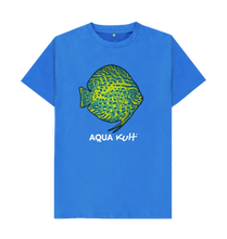 Load image into Gallery viewer, Discus Turqoise T-shirt - BLUE COLOUR  tropical fish UK
