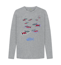 Load image into Gallery viewer, Neon Tetra Long Sleeved Tshirt - Grey
