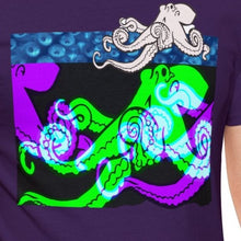 Load image into Gallery viewer, Purple Octopus T-shirt by Aqua Kult™
