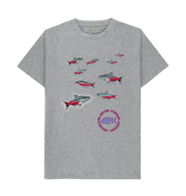 Load image into Gallery viewer, Neon Tetra T-shirt - Aquarist Collective grey
