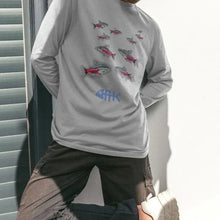 Load image into Gallery viewer, Neon Tetra Long Sleeved Tshirt - Grey
