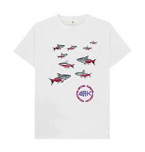 Load image into Gallery viewer, white Neon Tetra T-shirt - Aquarist Collective
