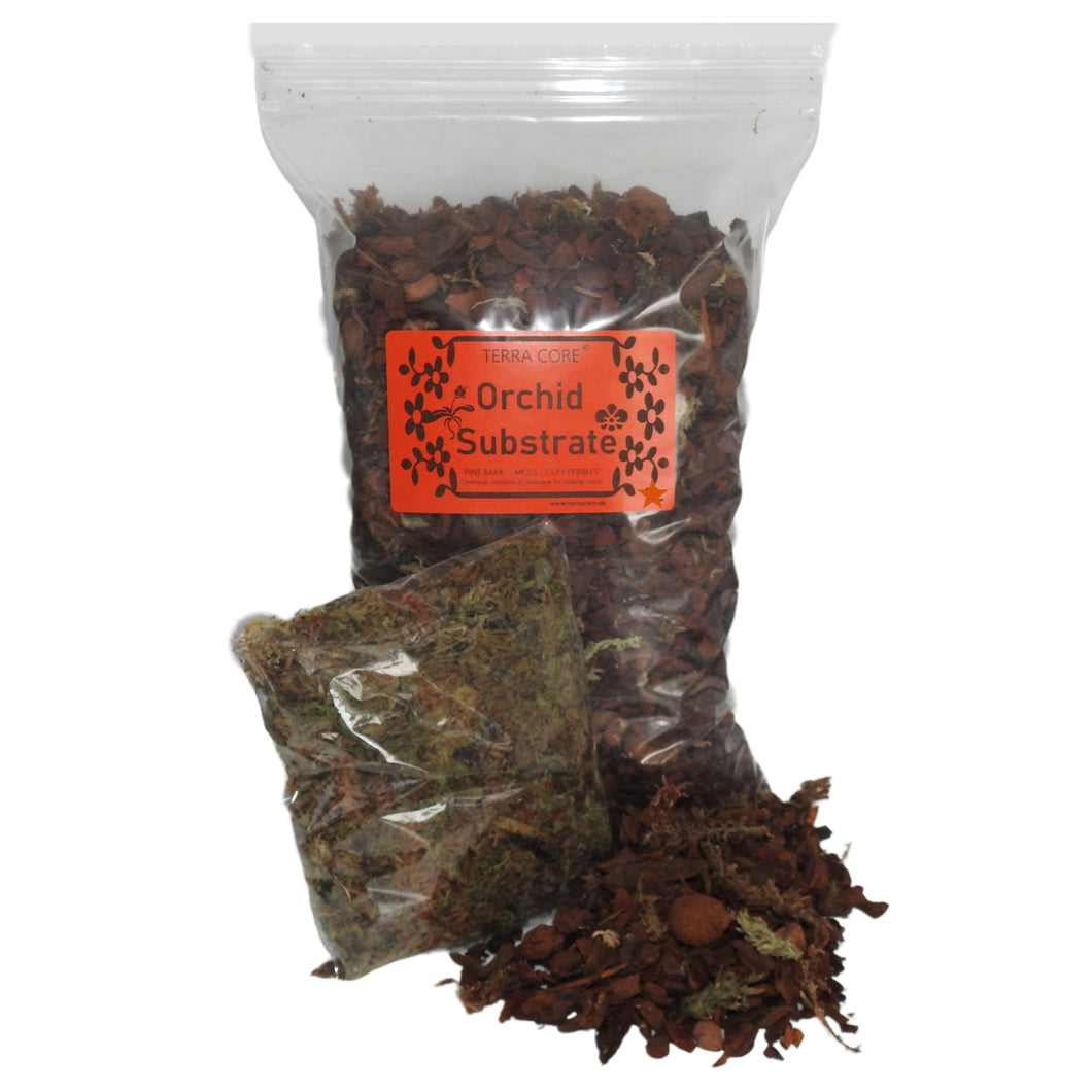 Forest Blend Orchid Potting Mixture with moss and pine bark
